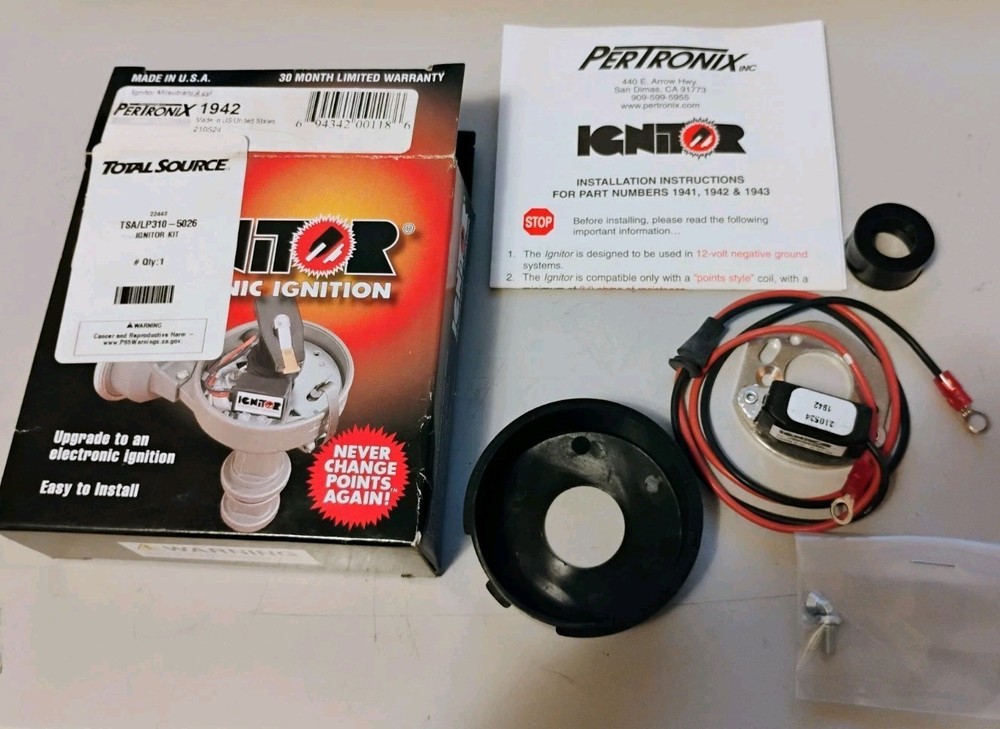 Pertronix 1942 Electronic Ignition Kit Ignitor / Total Source LP310-5026 - USA