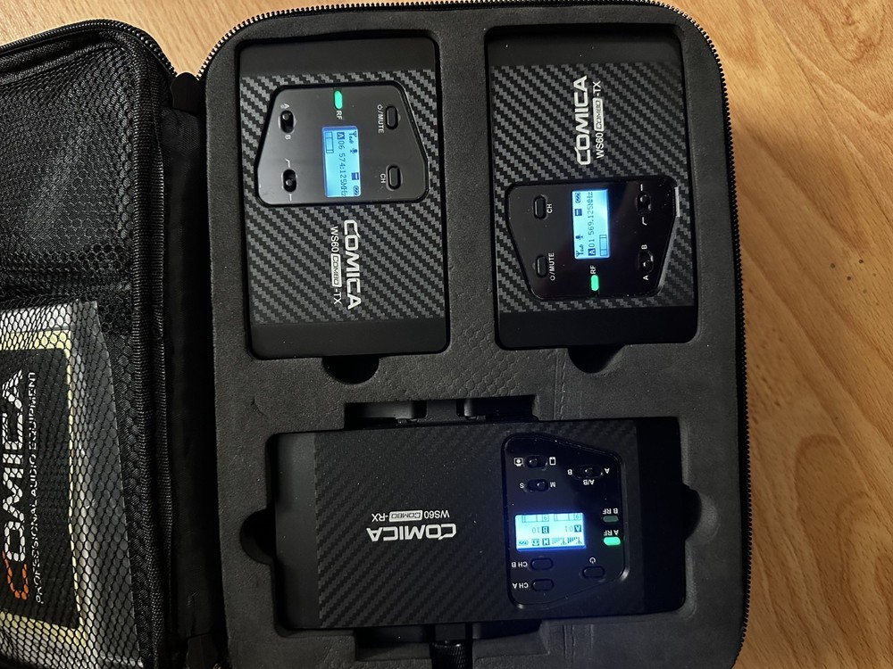 Comica WS60 COMBO Wireless Lavalier Microphone System for Smartphone Cameras