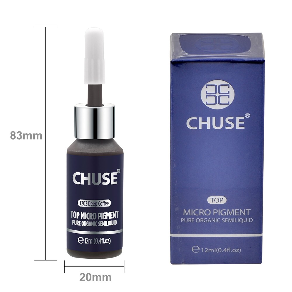 CHUSE Permanent Makeup Pigment Microblading Ink SPMU Eyebrow Lip Derma Test 12ml