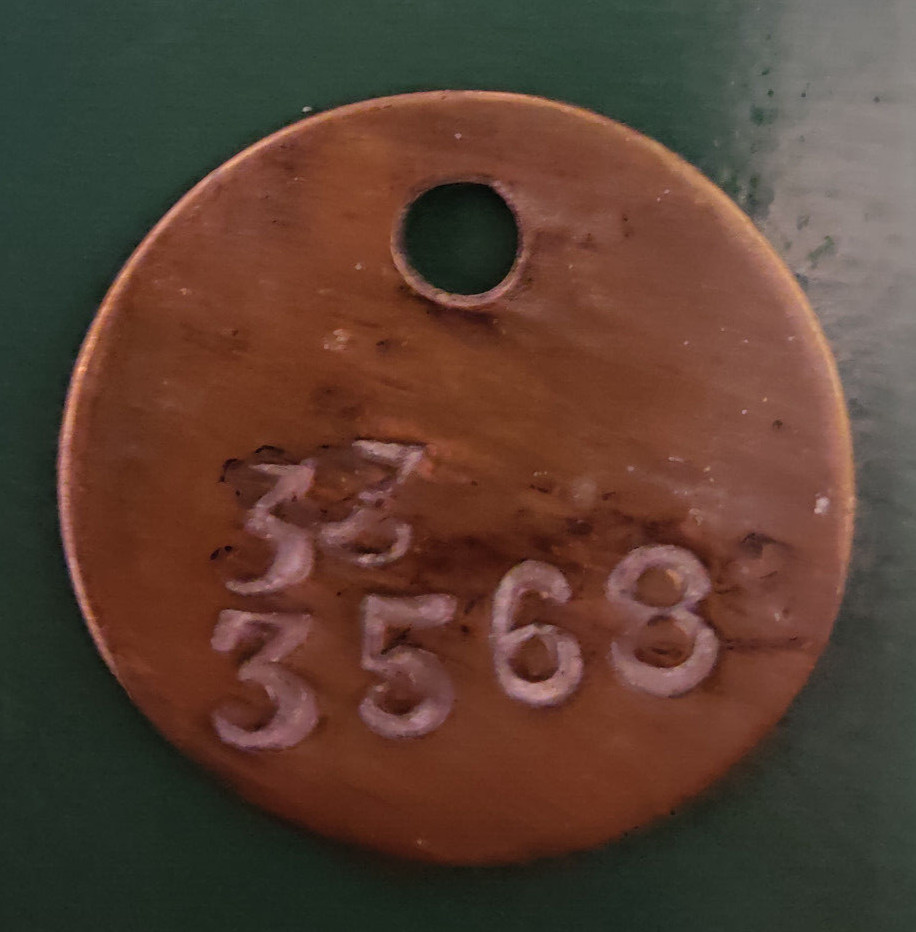 FERRYMOOR Colliery Pit Check Tally