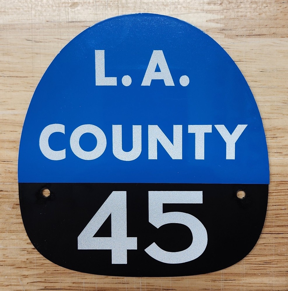 LA COUNTY 45 FIRE HELMET SHIELD