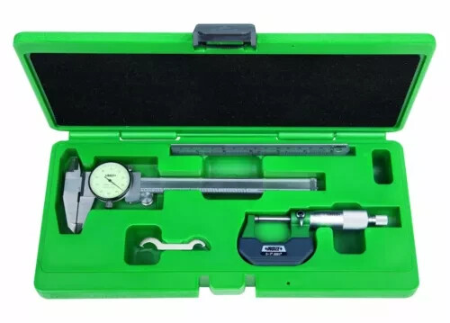 3 PIECE TOOL SET INCLUDES 6" CALIPER, 1" MICROMETER & 6" SCALE INSIZE 5003-1