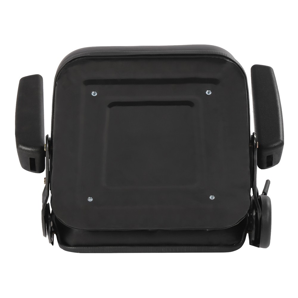 Universal Seat Replacement with Armrest Fits Forklifts Skid Loader Excavator