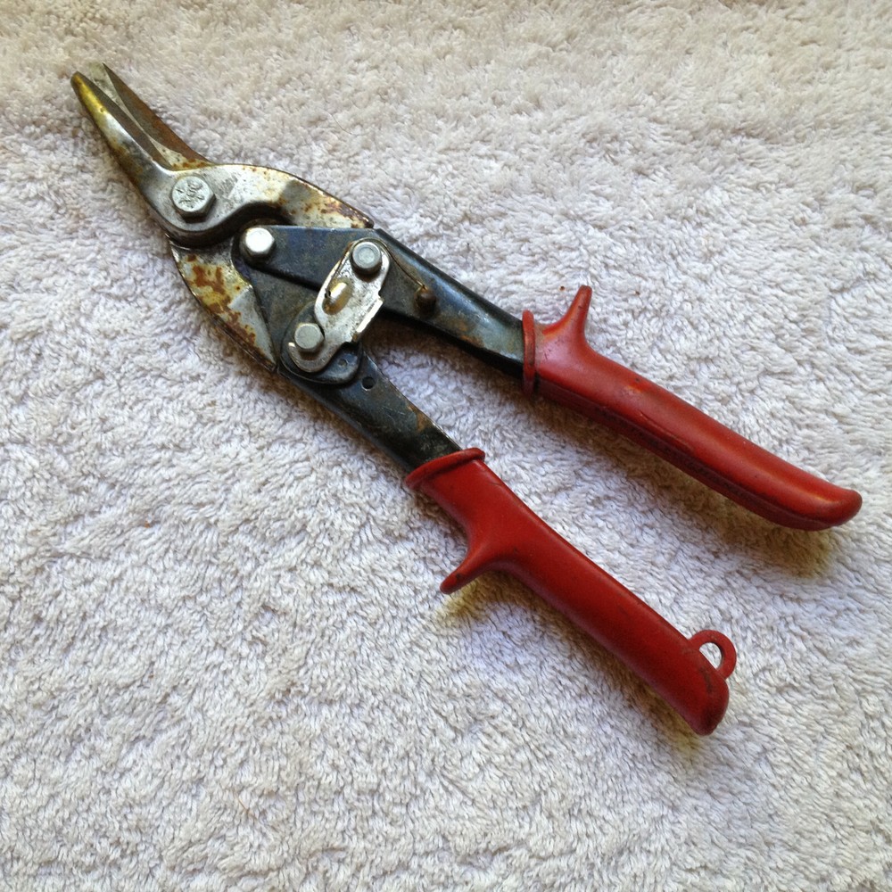 Master Mechanic Snip Right Cut Offset Tin Cutting Shears