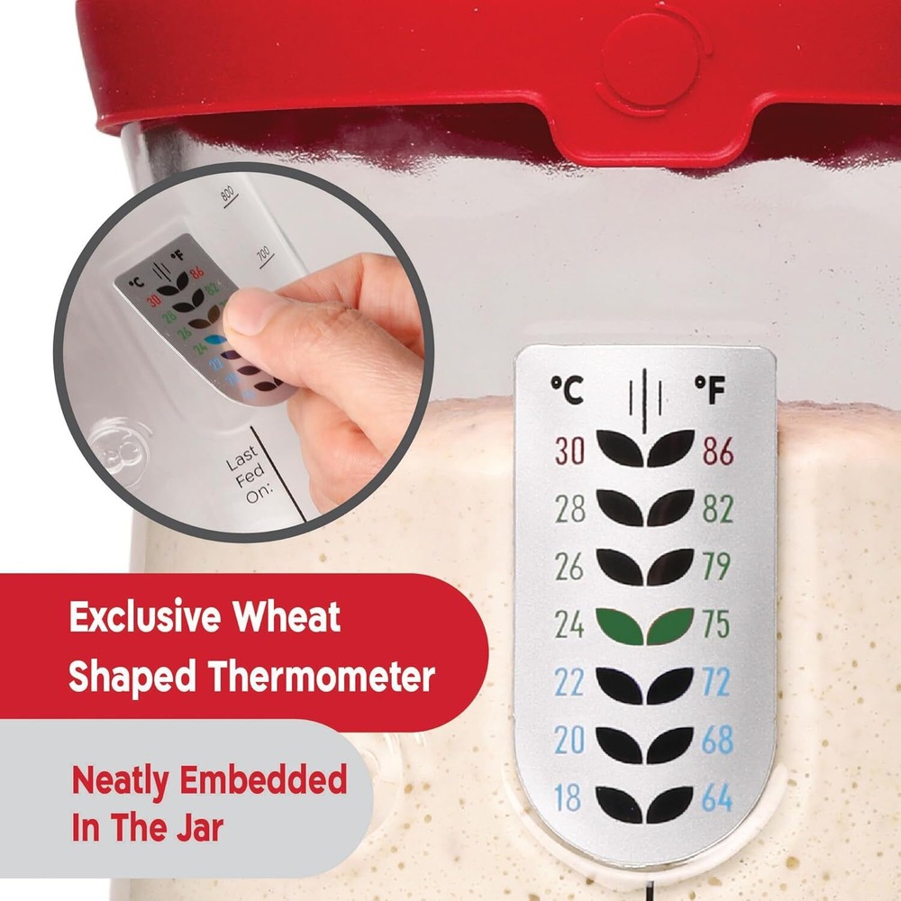 Professional Sourdough Bread Starter Kit with 5 Unique Features