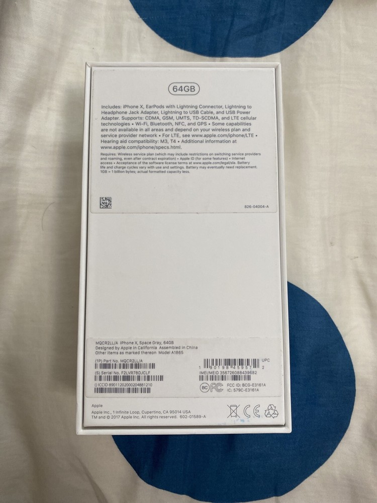 iphone x box only