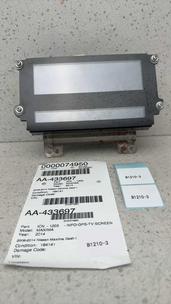 2009-2014 Nissan Maxima Dash Information Display Screen Display