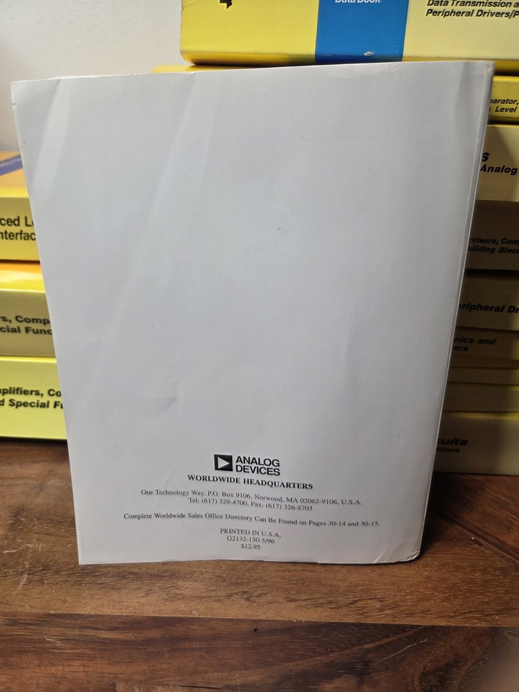 Electronics Book: Analog Devices, Designer's Reference Manual 1996