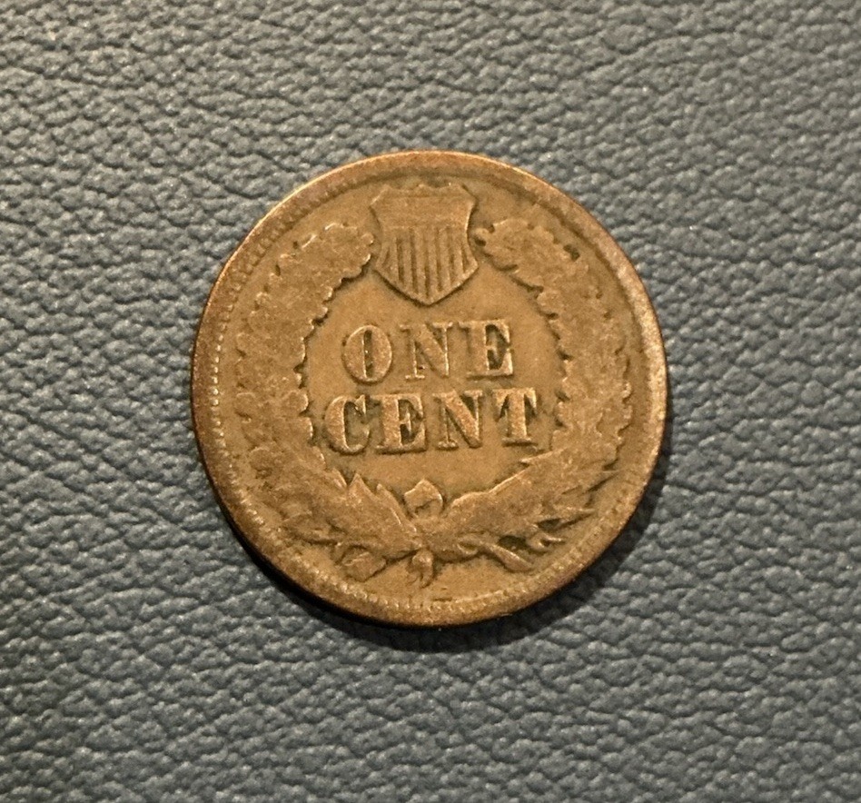 1865 1C Plain 5 BN Indian Cent