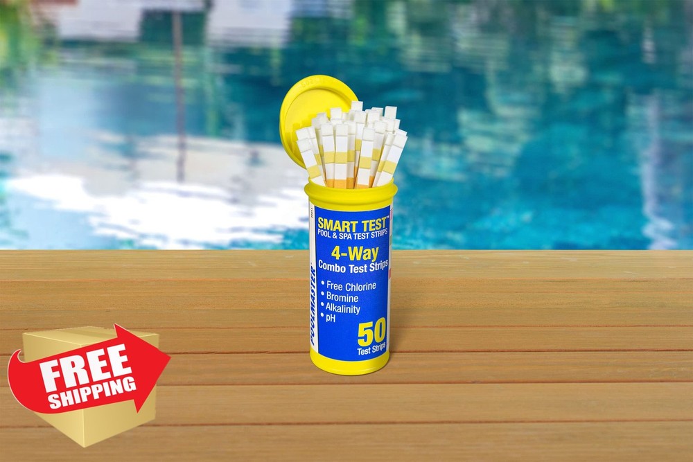 Poolmaster 4-Way Pool Spa Test Strips 50 Count