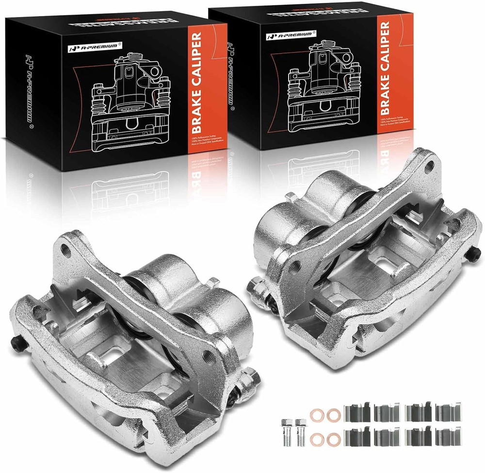 Disc Brake Caliper Assembly with Bracket Compatible with Select Lincoln, Ford an