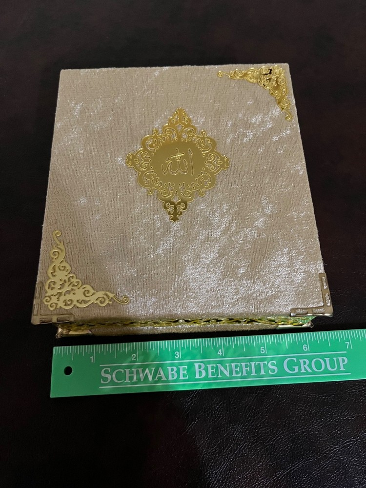 Quran with box and praying beads gift set 2 sets
