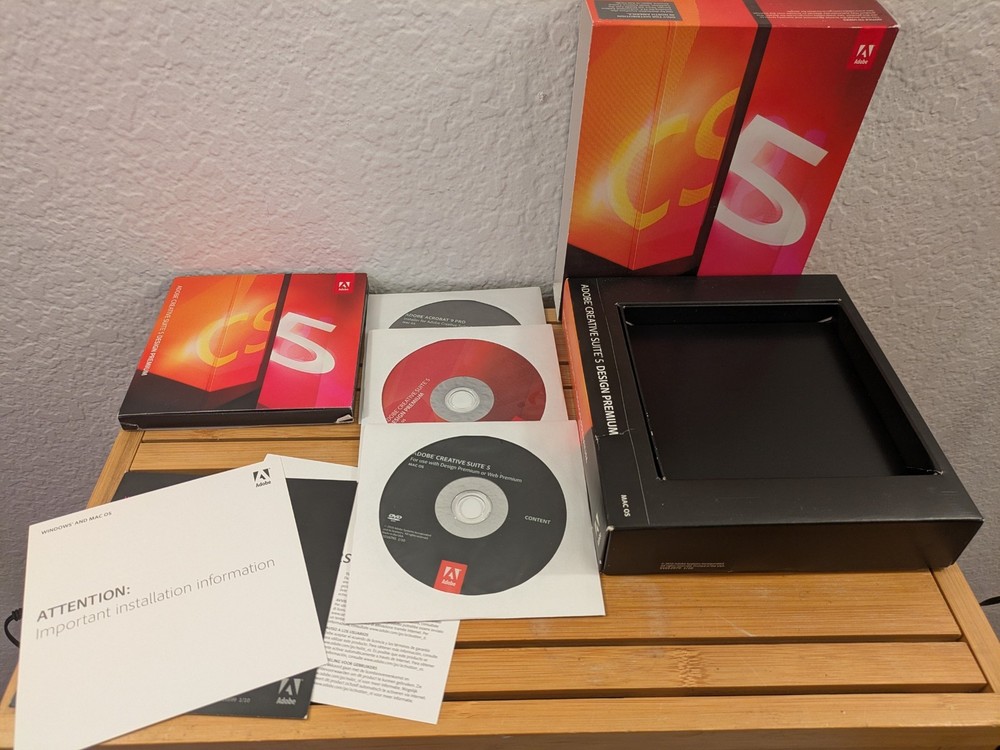 Adobe Creative Suite 5 CS5 Design Premium For MAC OS Full Retail DVD Version