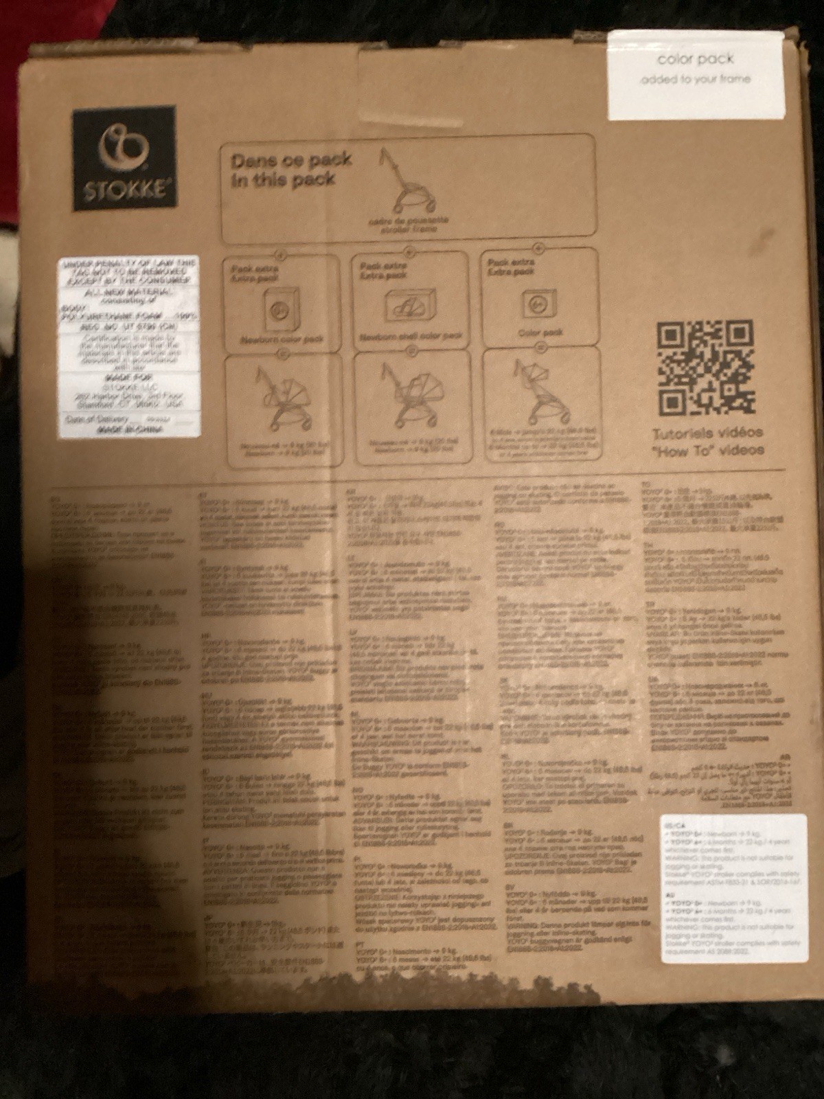 Stokke YOYO³ Travel Stroller 6+ – Teal / Aqua Green Color Pack on Black Frame