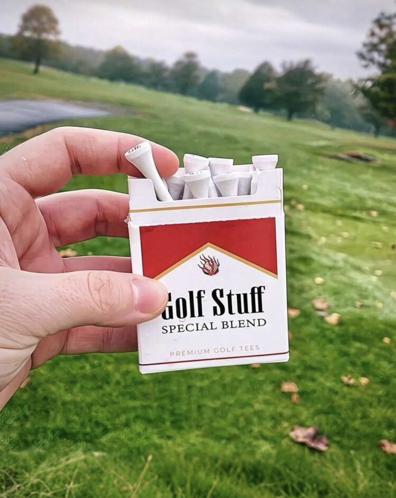 Cigarette Case Golf Tees - 12 Pack.