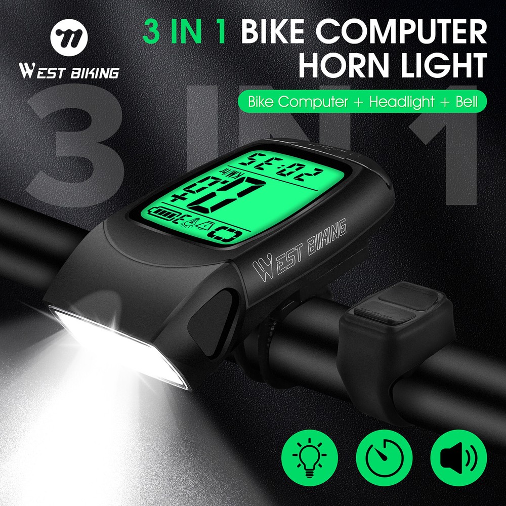 WEST BIKING Wireless Bike Bicycle Computer MTB Waterproof Odometer Speedometer