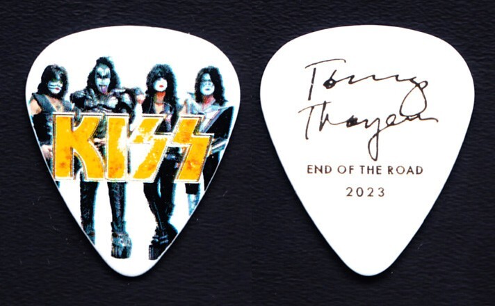 KISS Tommy Thayer Signature Band Photo Guitar Pick - 2023 End Of The Road Tour