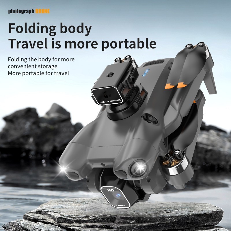 Foldable Quadcopter Drone | Brushless Motors, Large Display Remote Control