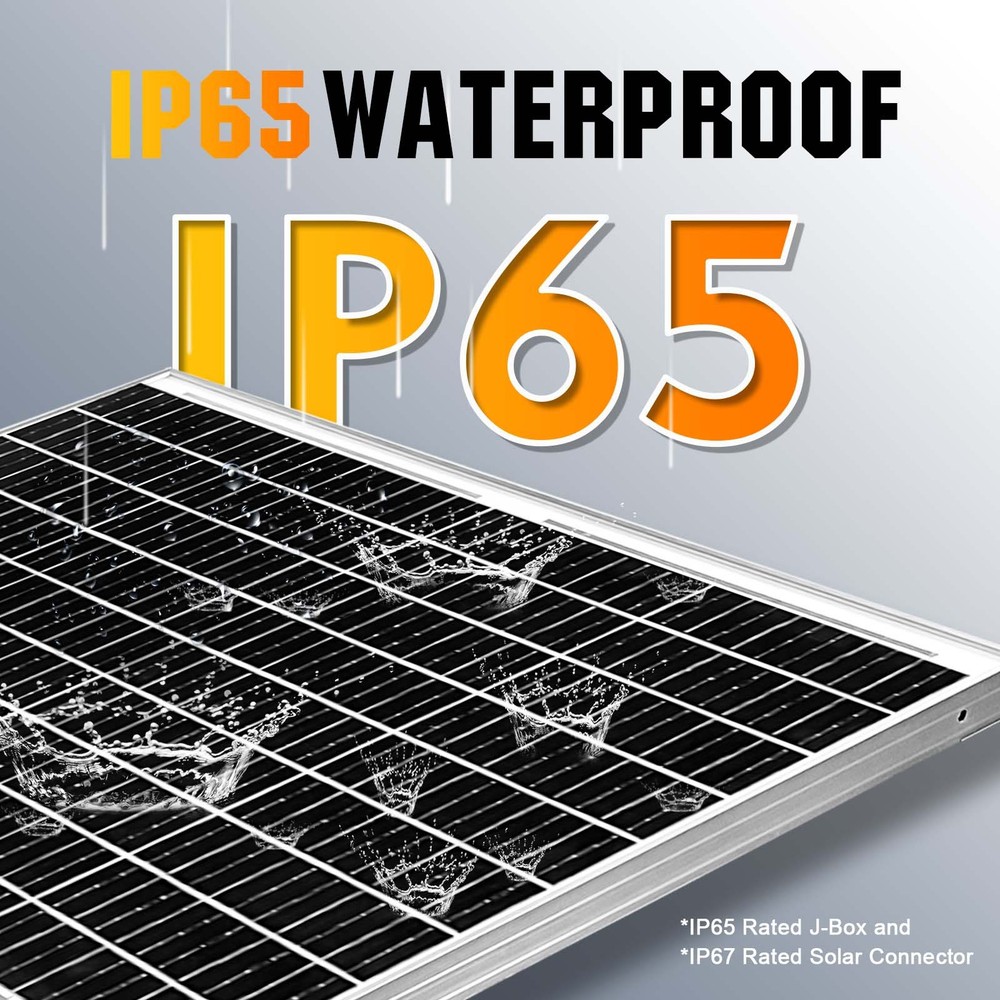 200W Solar Panel 12V Monocrystalline Solar Module PV Panel RV Off-Grid System