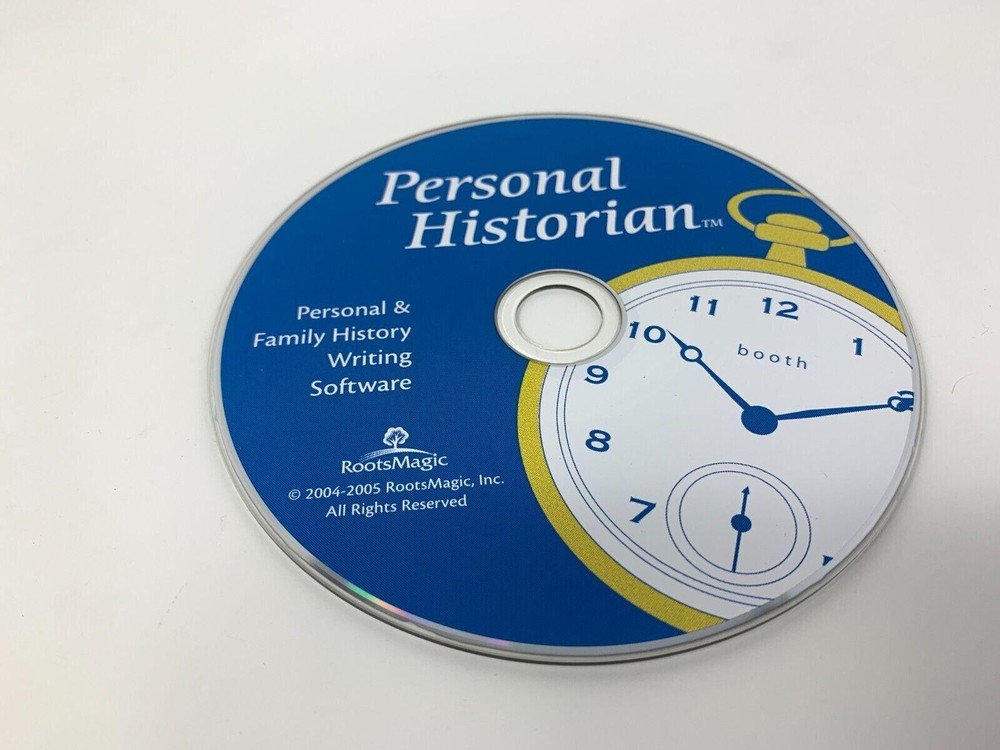 2006 RootsMagic Personal Historian With Key