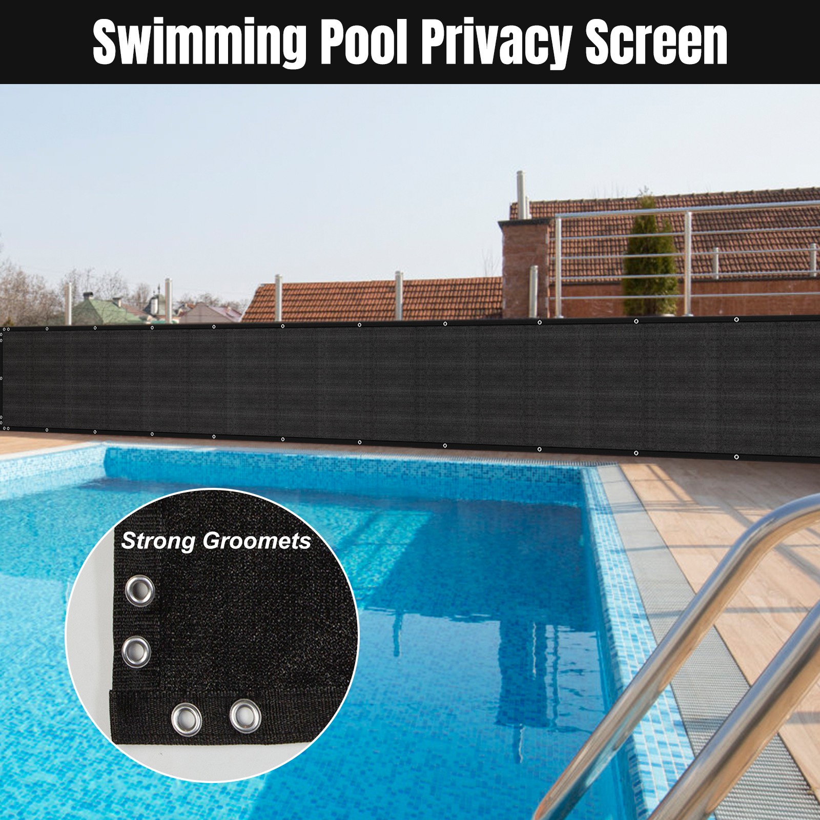 3' 4' 5' 6' 8' x50' Privacy Fence Screen Windscreen Garden Yard Mesh Shade Cover