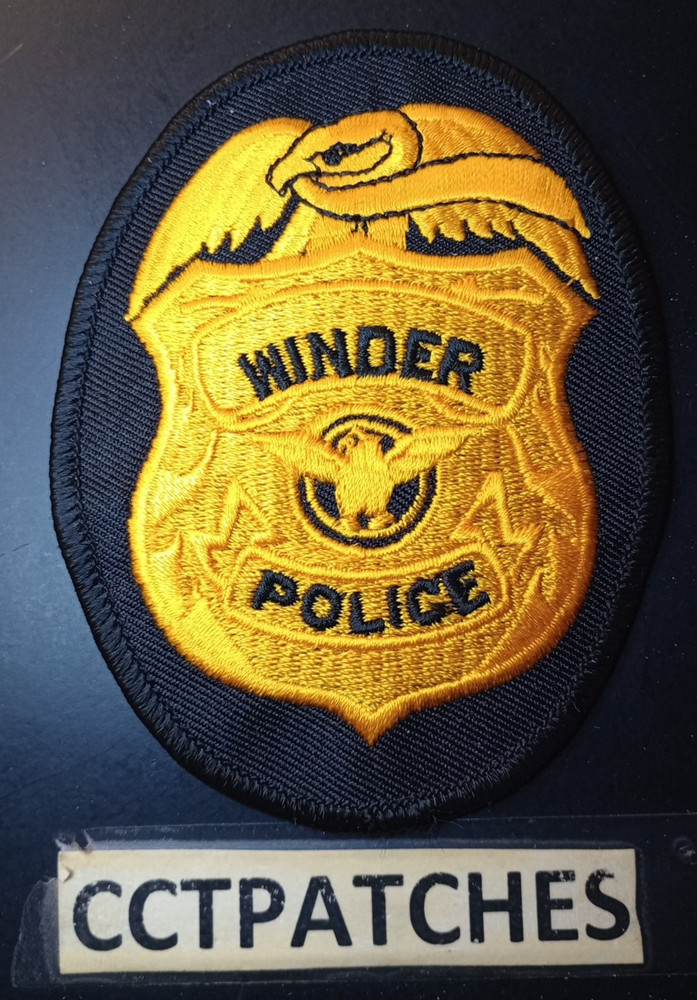 WINDER, GEORGIA POLICE (ORANGE) SHOULDER PATCH GA