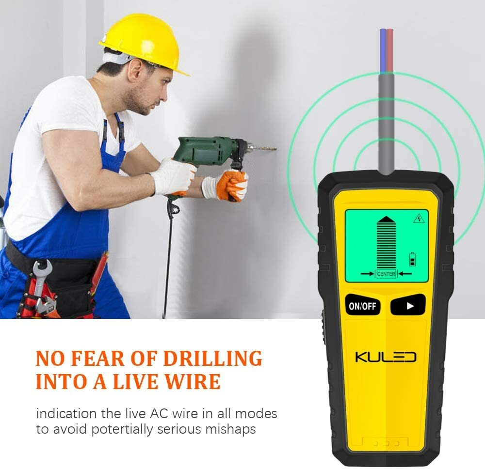 Stud Finder, 5 in 1 Multi-Function Wall Stud Sensor Detector with LCD Display
