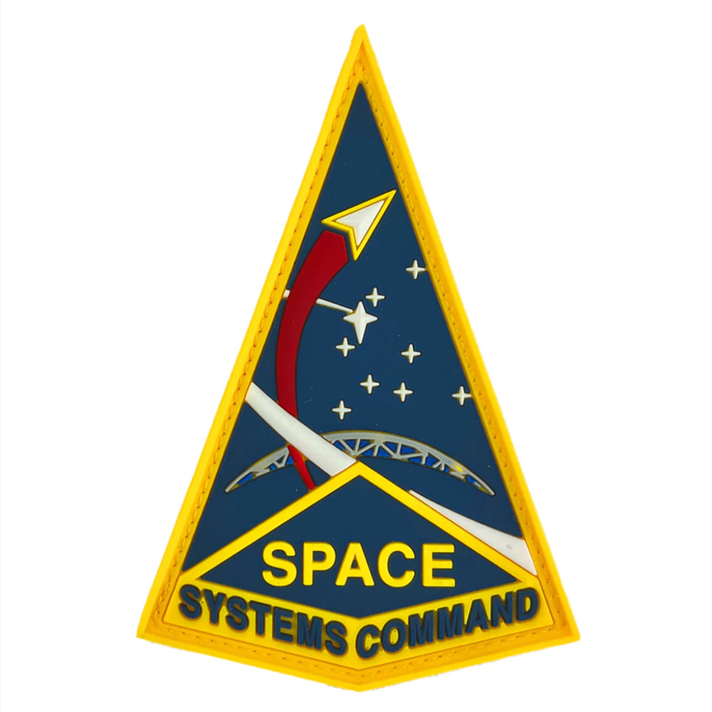 GENUINE U.S. SPACE FORCE PVC PATCH SPACE SYSTEMS COMMAND WITH HOOK