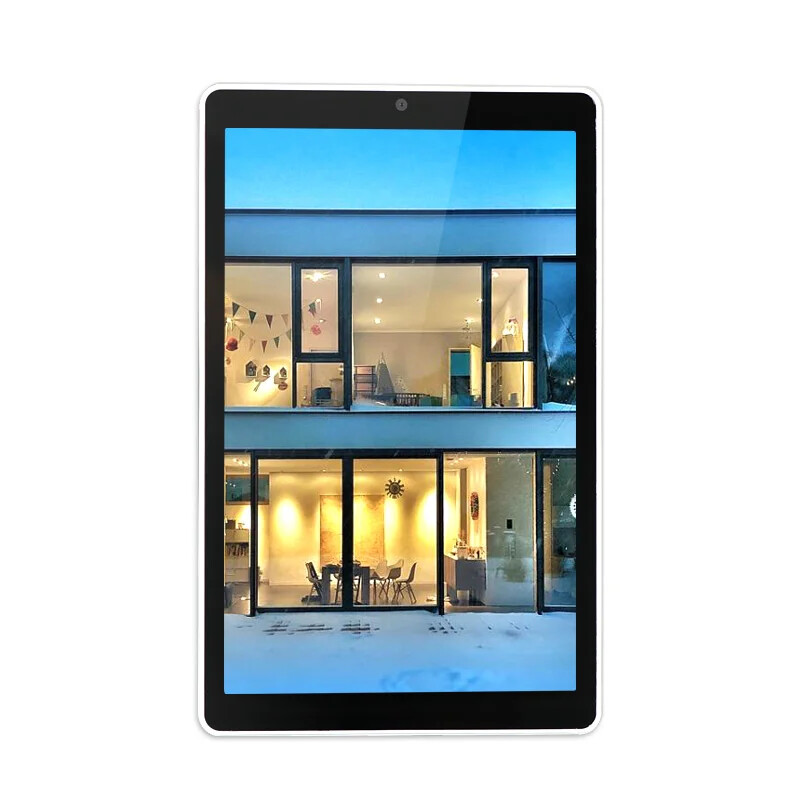 Smart Home Embedded Mini Pc Wall Mount Smart Office POE Tablet with Light Bar