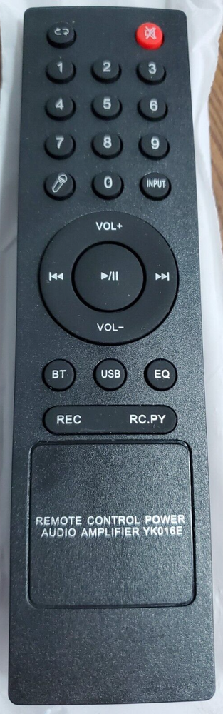 VeGue VS-0866 Remote Control YK016E For Karaoke Speaker System (NO MACHINE INC)