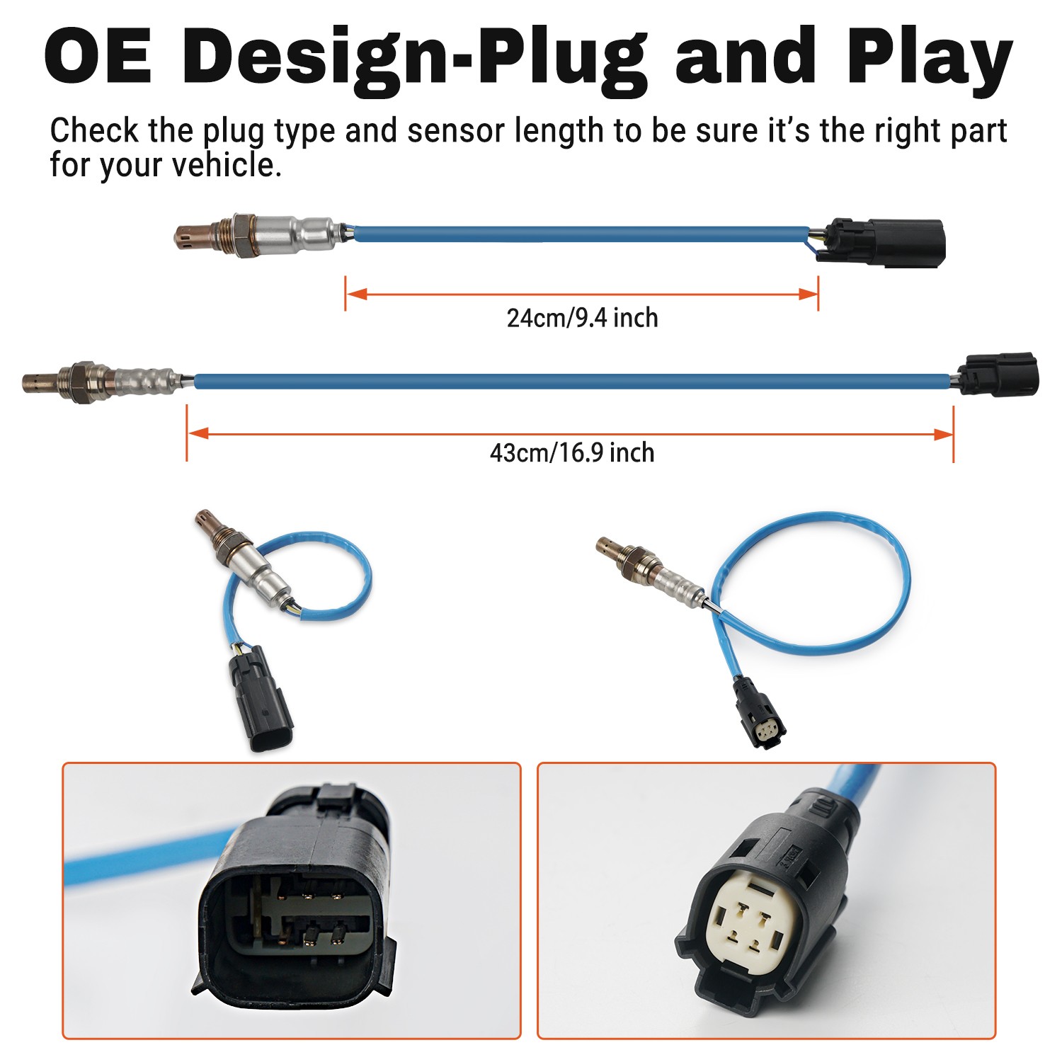 4PCS Oxygen O2 Sensor Up＋Downstream For 2013-2015 Ford Explorer Flex Taurus 3.5L