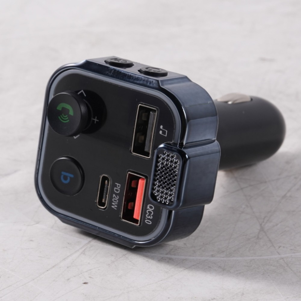 With Audio Receiver Wireless Bluetooth 5.0 FM Transmitter Car Adapter