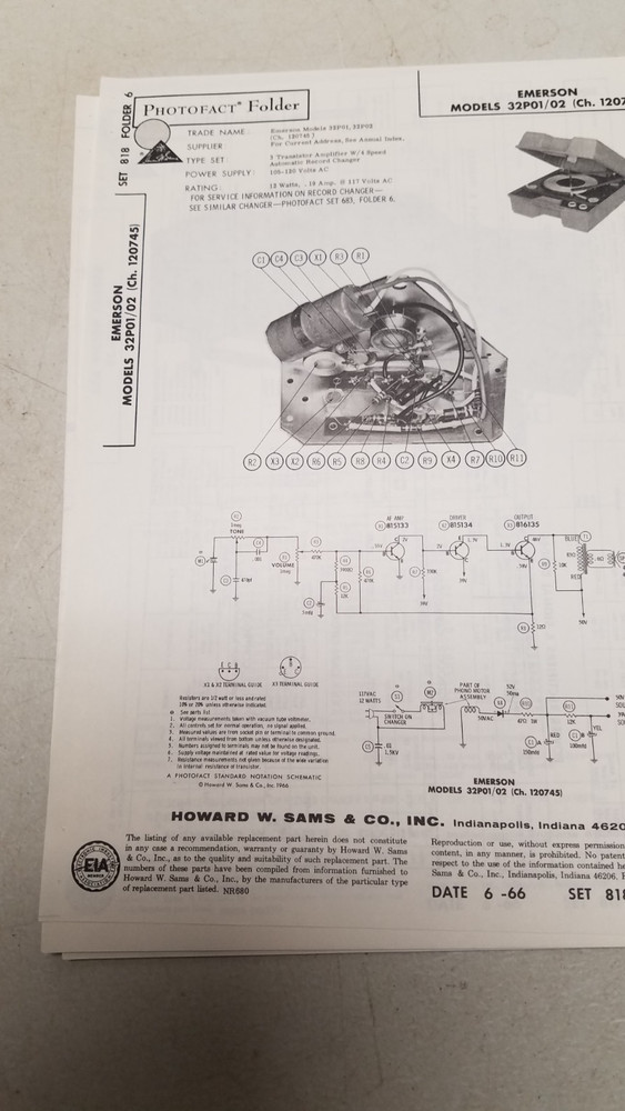 Sams Photo Fact Set 818 6/66 Complete (D)