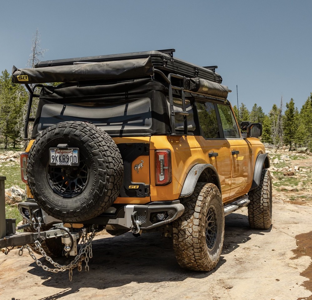 Smittybilt 2585 4.5' x 8' Rear Or Side Awning - Gray