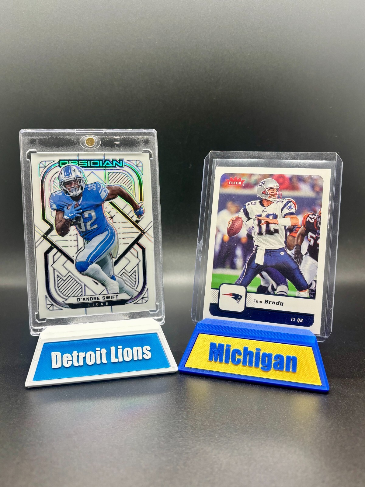 Personalized Sports/Trading Card Display Stand - Add Favorite Team, Name, City