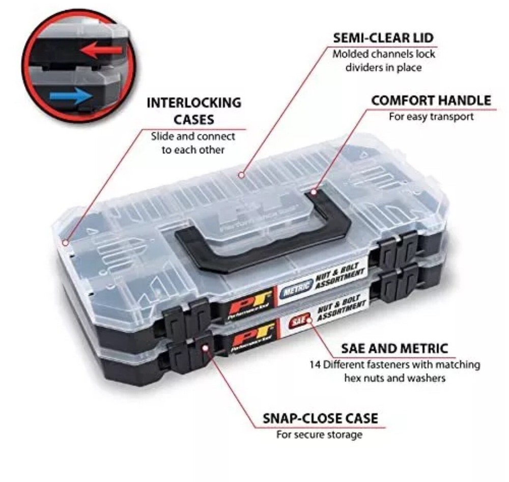 Performance Tool W5264 - 740 Pc Stacking Interlocking