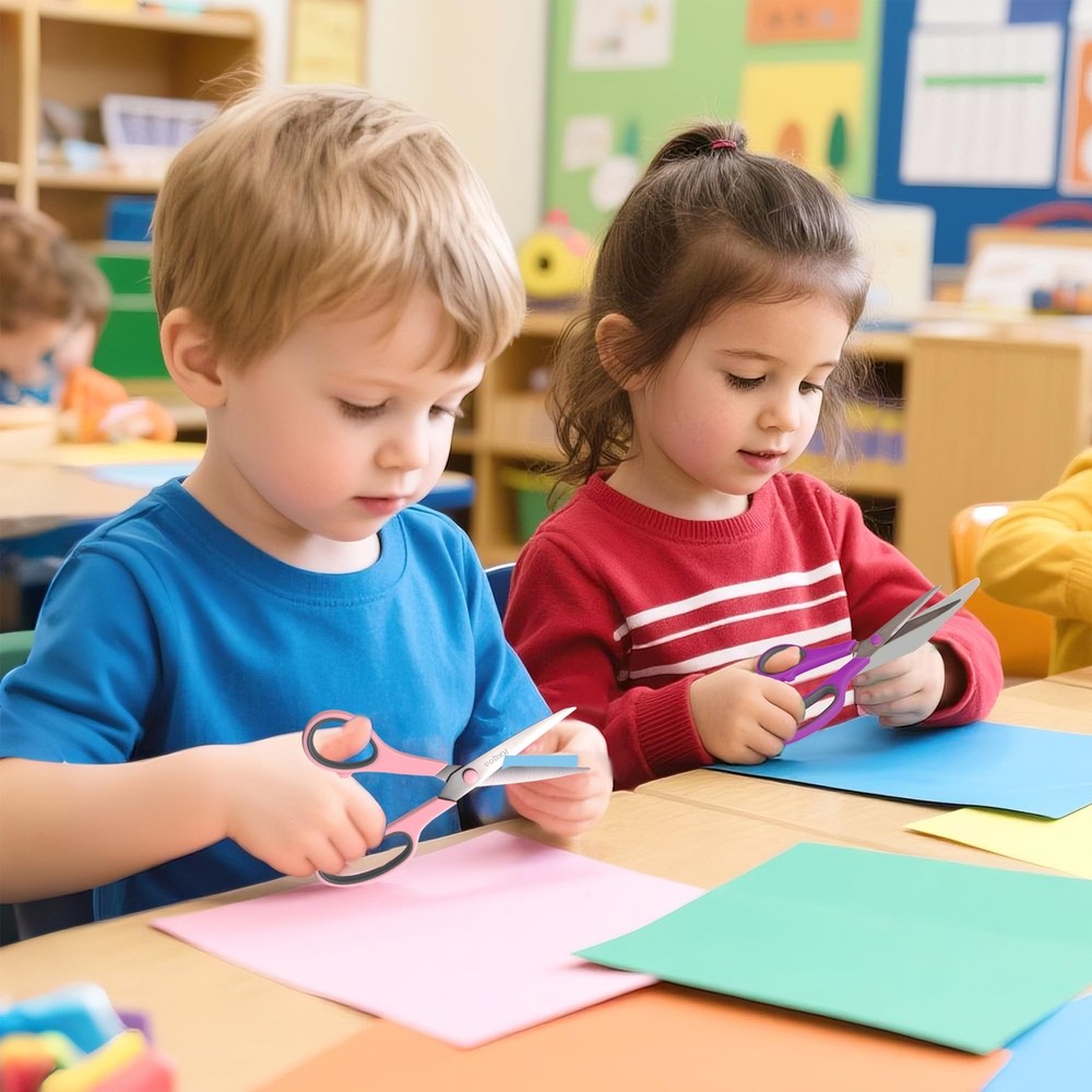 Scissors, Rkqoa 8" Scissors All Purpose 6 Pack - Multicolor 6