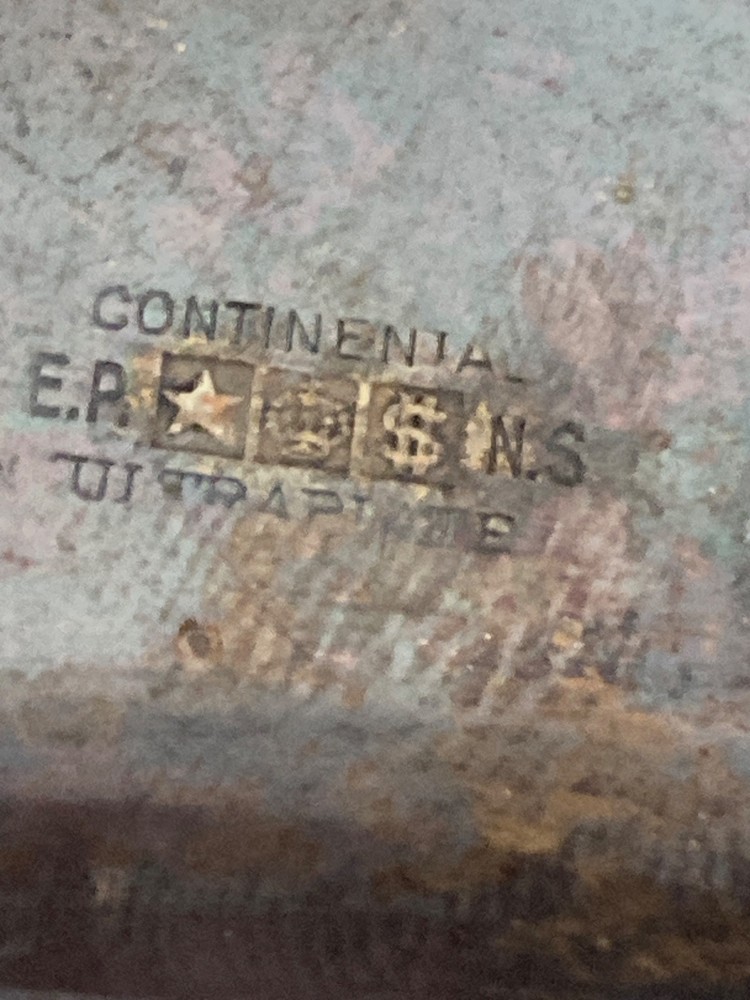 1920's Thanksgiving Tree serving PLATTER CONTINENTAL SILVER Co 2704 Turkey Tray