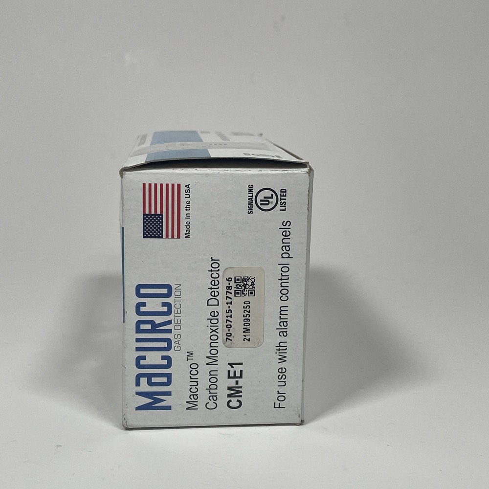 Macurco CM-E1 Carbon Monoxide Gas Detector Alarm