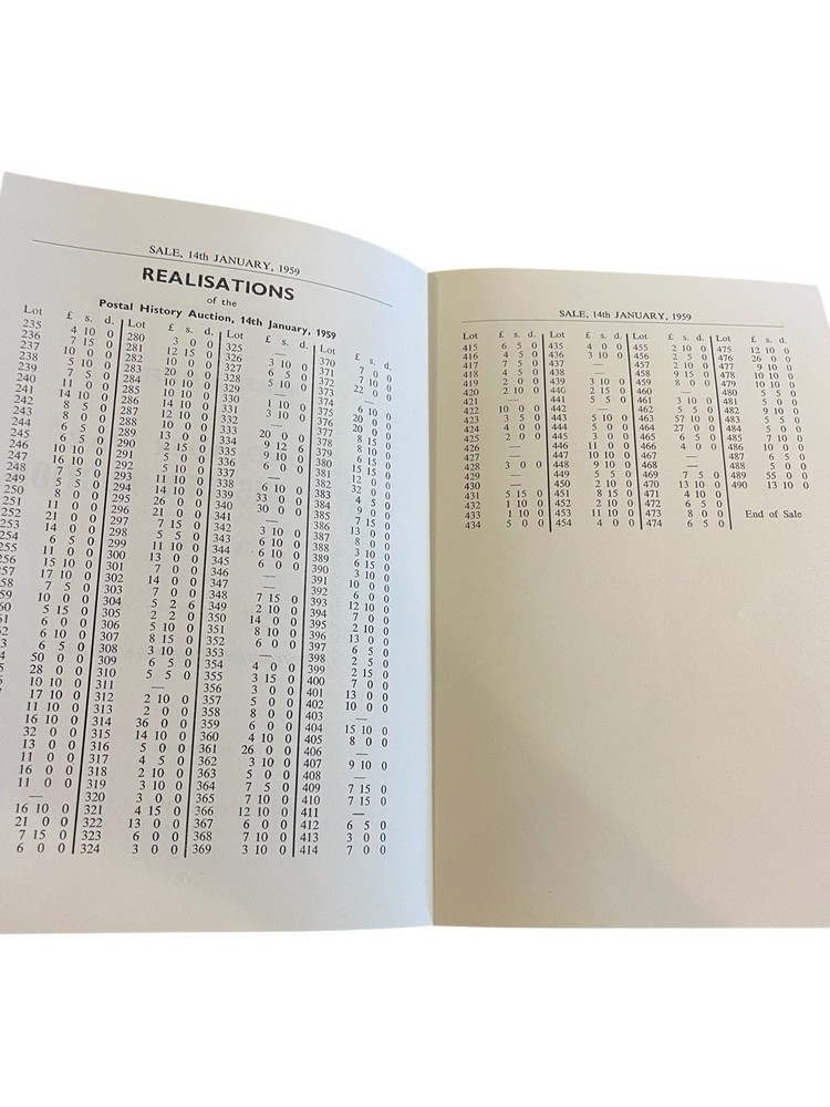 1958-59 Robson Lowe Postal History Auctions Prices Realised Sheets (2) Boer War