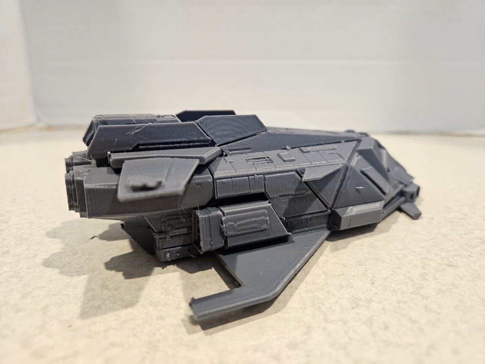 Federal Gunship 3d Printed Grey 6in Model