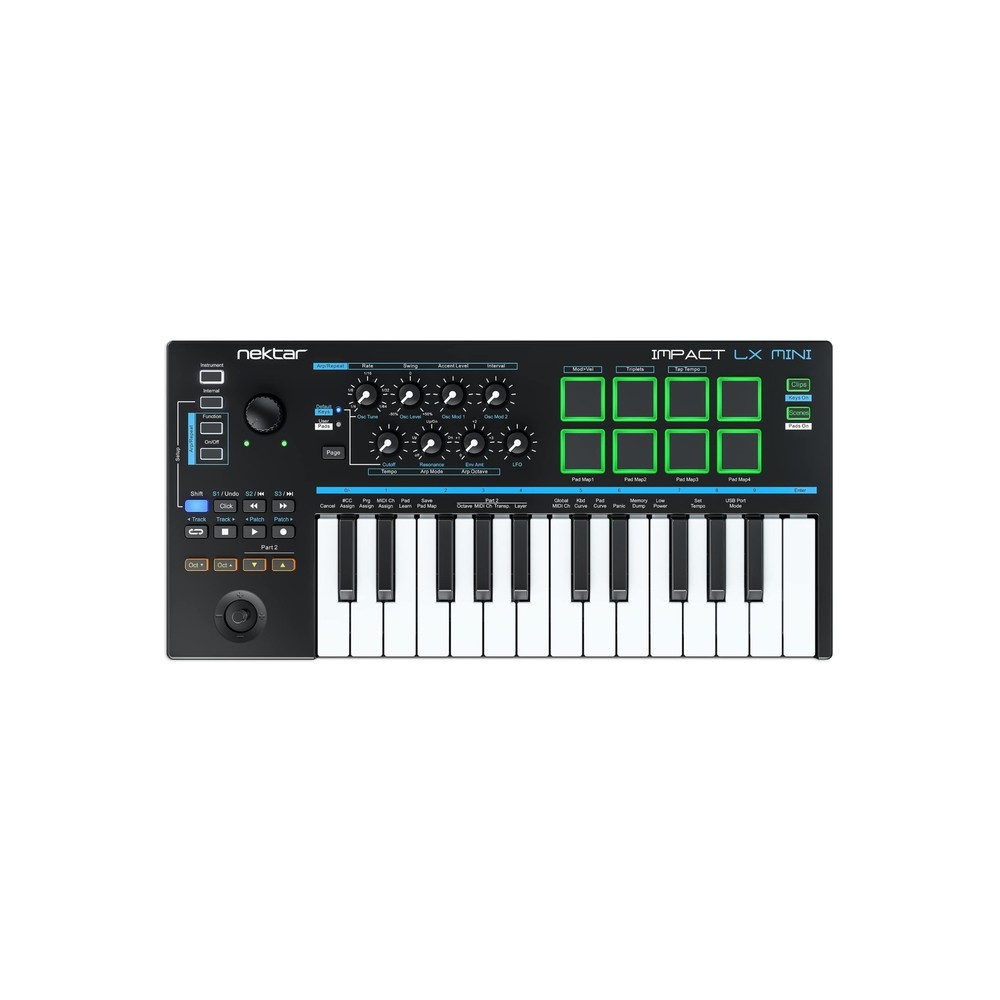 Nektar Impact LX Mini - USB MIDI Controller Keyboard with Nektar DAW Integrat...