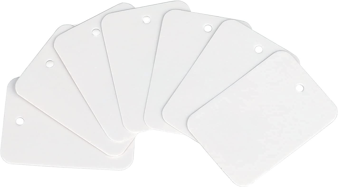 1000Pcs Price Tags, White Clothing Tags for Retail, Small Kraft Paper Tags for L