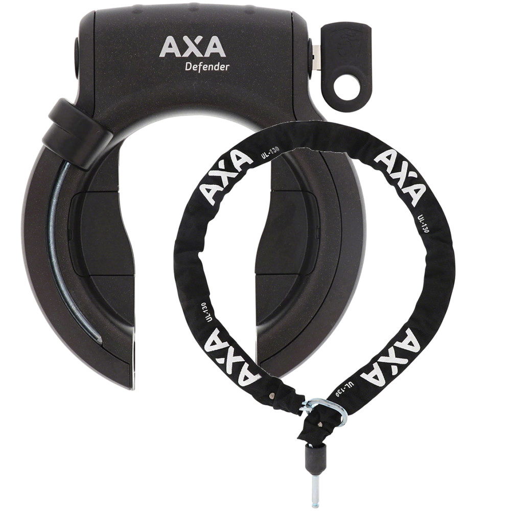 Premium AXA Bicycle Lock Bundle: Anti-Drilling Ring Lock & Chain Bracket with