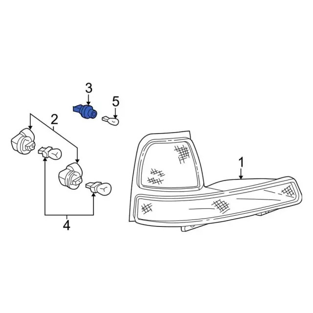 Genuine Ford Marker Lamp Bulb Socket AL8Z13411C