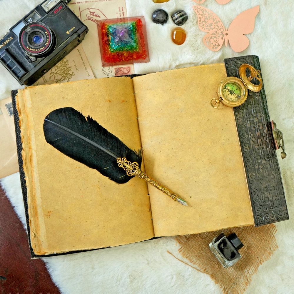 Handmade Leather Notebook – Vintage Magical Journal for Writing