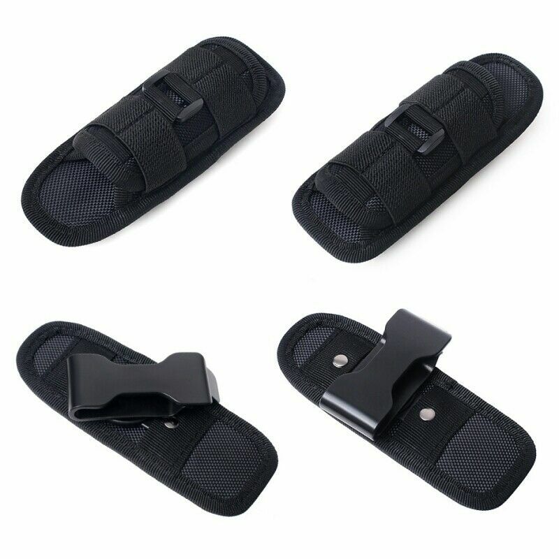 360° Rotatable Tactical Flashlight Pouch Holster Torch Case Belt Torch Holder