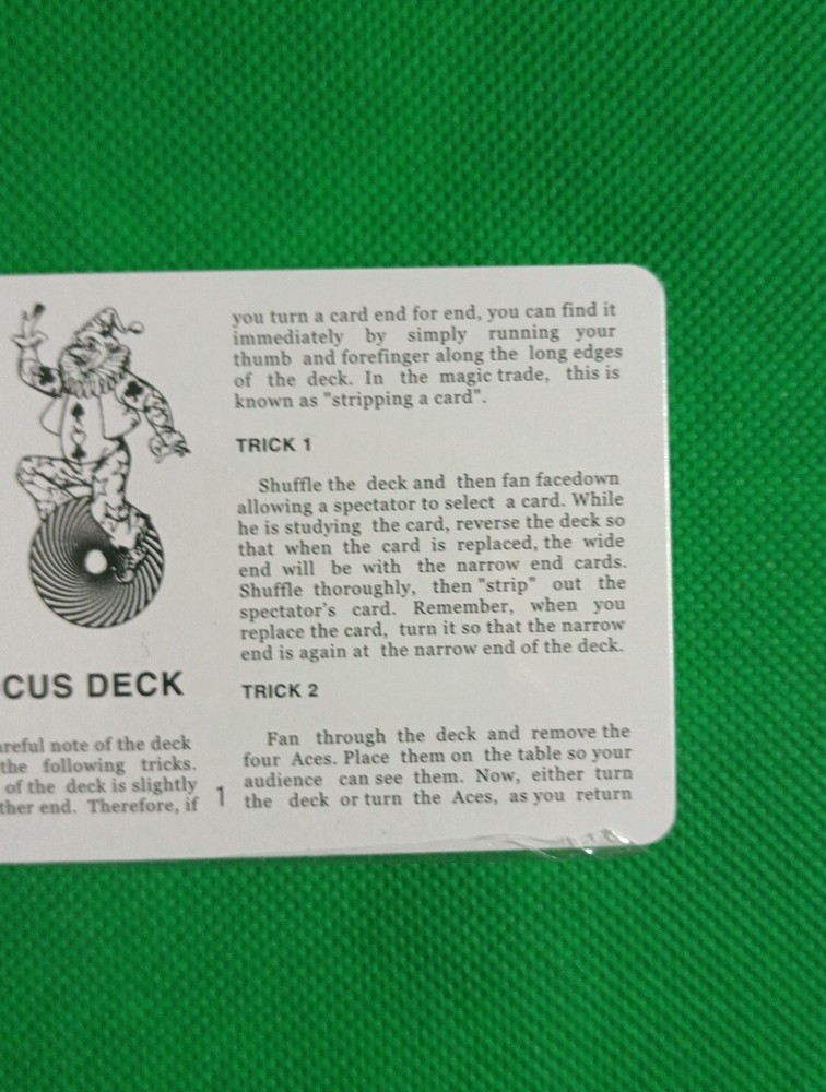 Hocus Pocus Sealed Deck Magic Trick Magic Cards Boxed Rare