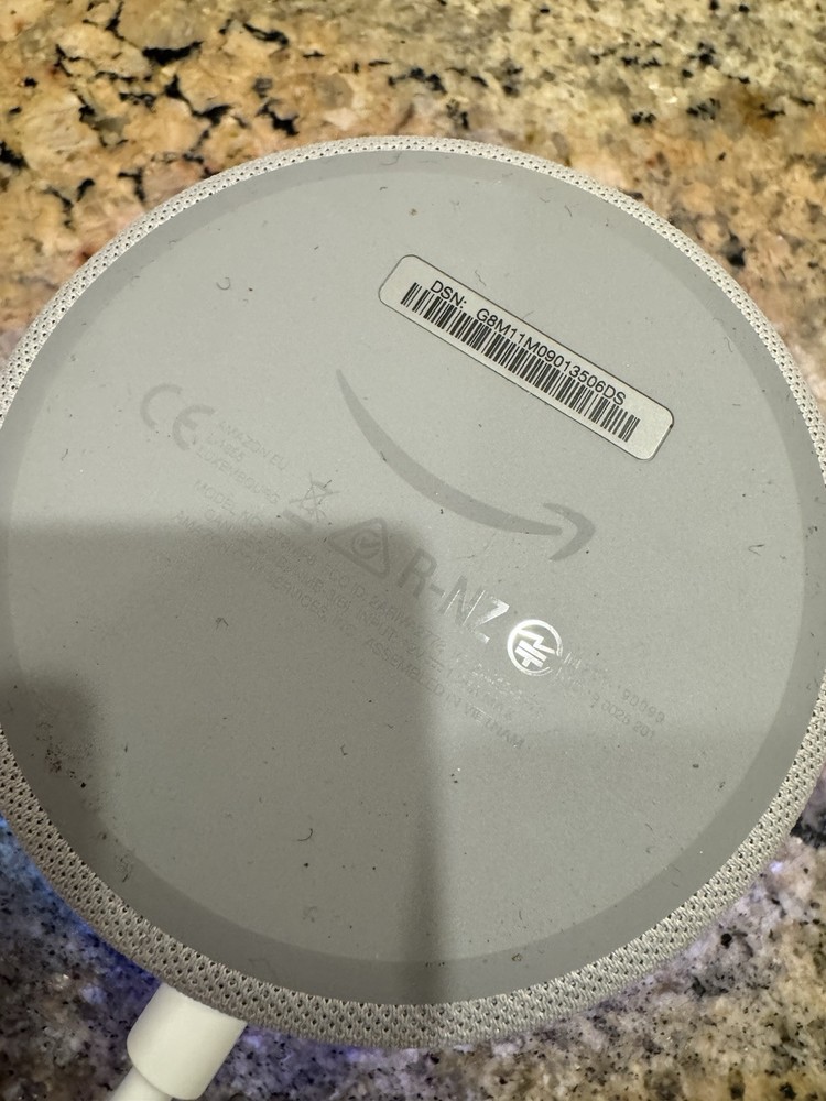 Amazon C78MP8 Echo Dot 3rd Generation Smart Speaker w/ AC Adapter