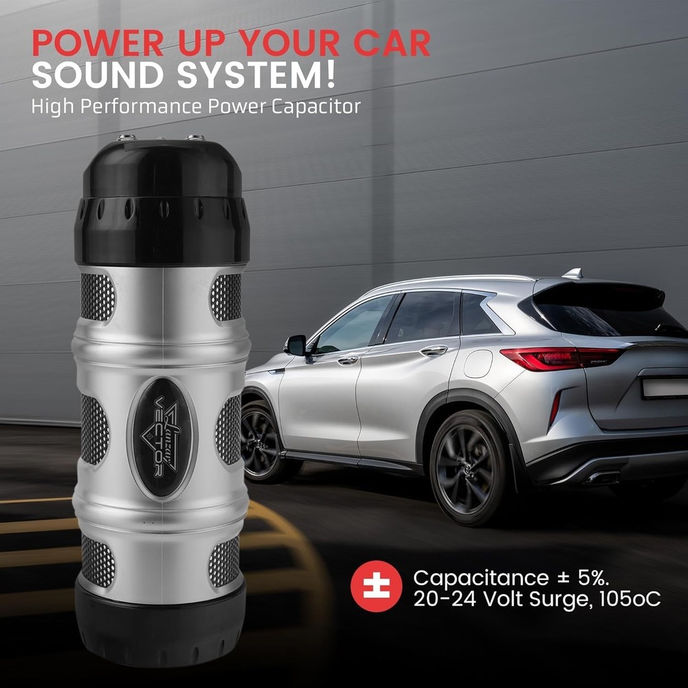 3.3 Farad Digital Power Capacitor, High-Performance Car Audio Accessory with ...